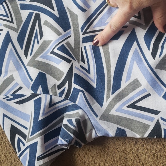 2 Scrub Top Lot, Blue - Picture 4 of 16